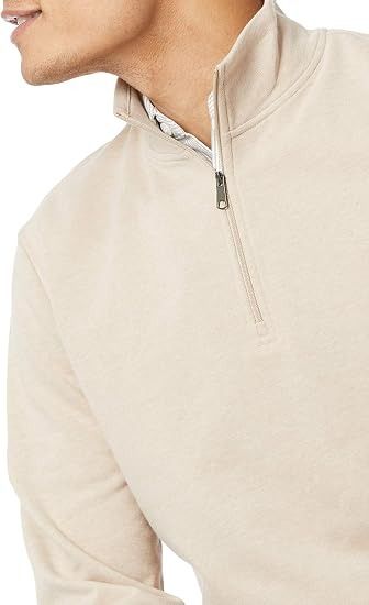 Immagine di Beige Quarter-Zip Sweatshirt 1